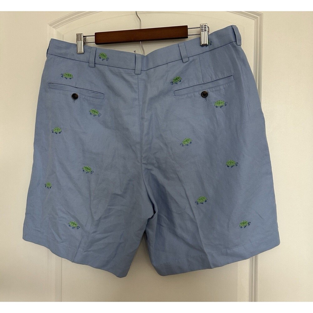 Brooks Brother Mens Shorts Size 38 Linen Blend Coastal Hamptons Cruise Novelty - Picture 3 of 10